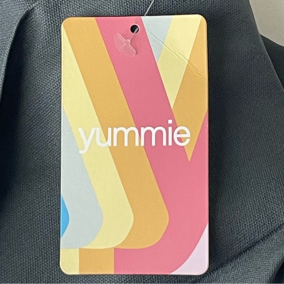 YUMMIE NWT FULL LENGTH SEAMLESS LEGGINGS HIGH RISE DARK GREY MEDIUM/LARGE - Picture 5 of 8